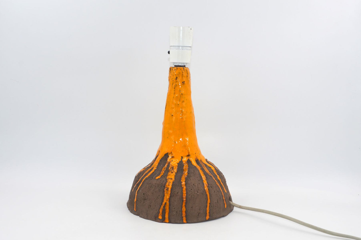 1970'erne Pop Art Bordlampe Studio Keramik TF 1977 Dansk Design Fat-Lava