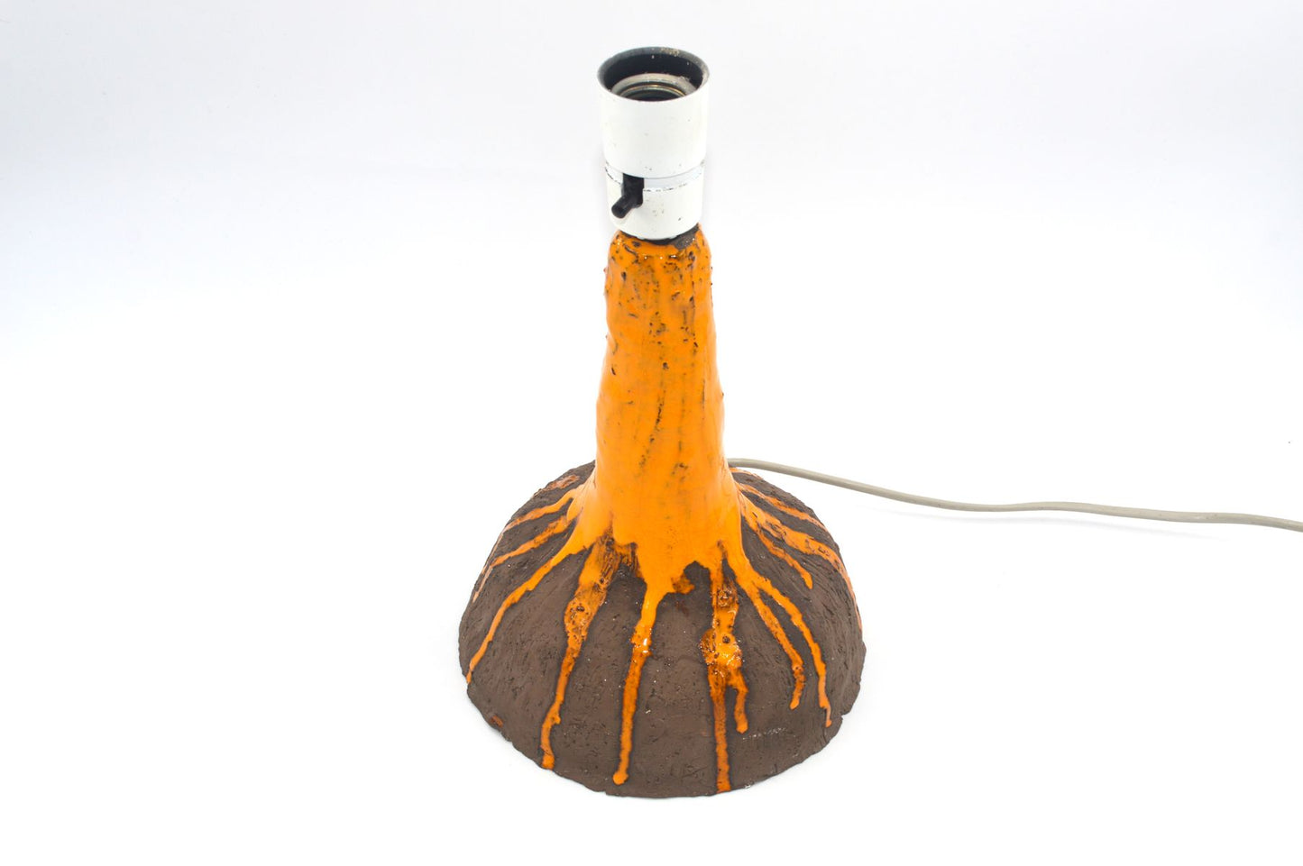 1970s Pop Art Table Lamp Studio Ceramics TF 1977 Danish Design Fat-Lava