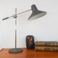 Mid-Century Cantilever Lamp Shrink Coated Table Lamp 1960s Bauhaus Design