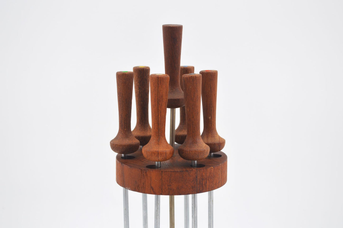 Mid-century teak fondue bestik 1960'er dansk design