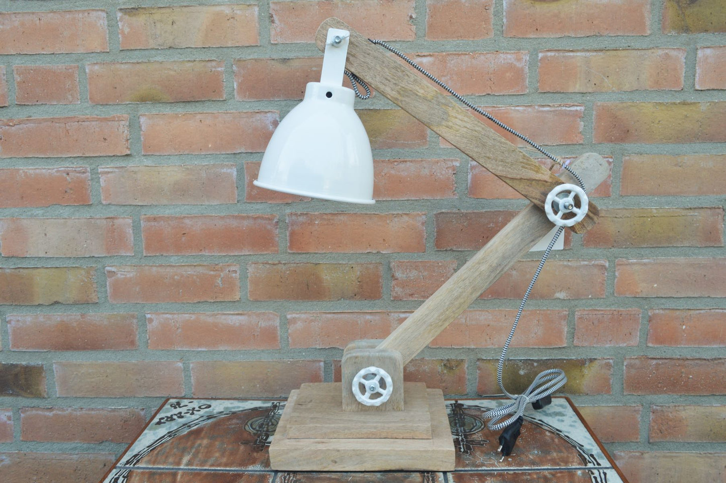 Light & Living Elmer Industriedesign Tischlampe Vintage Landhaus Design