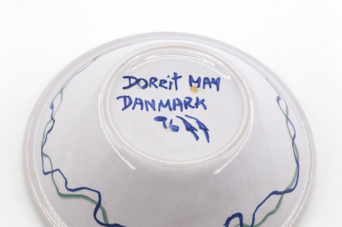 Dorrit May Hansen Denmark signierte Studiokeramik Schale 1990s Kunstkeramik