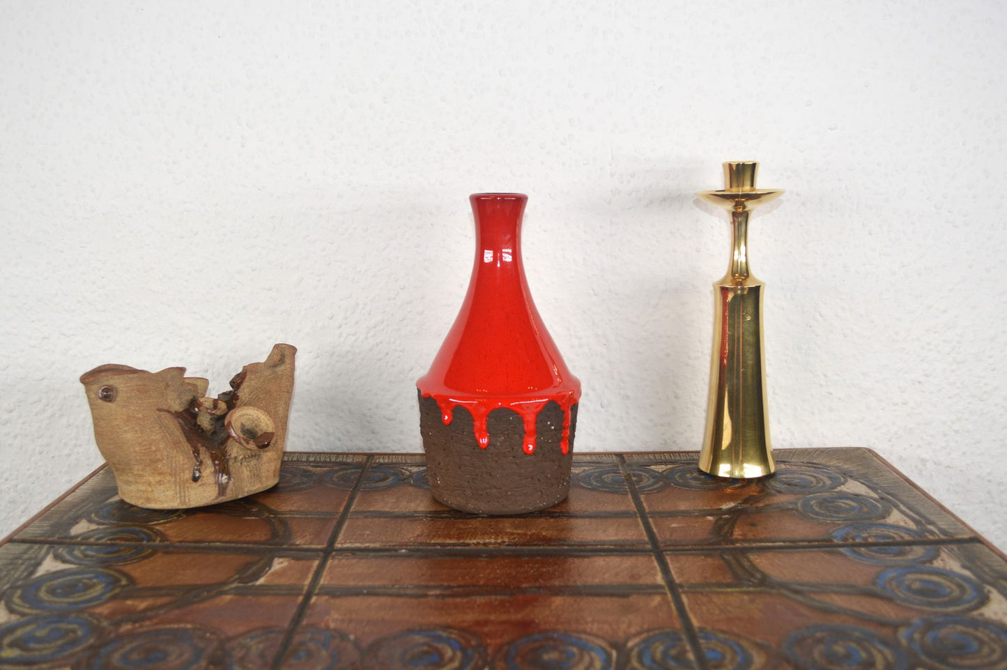 Ingrid Folmer-Larsen Kingo Keramik Denmark Fat-Lava Vase 1970s Pop-Art Design