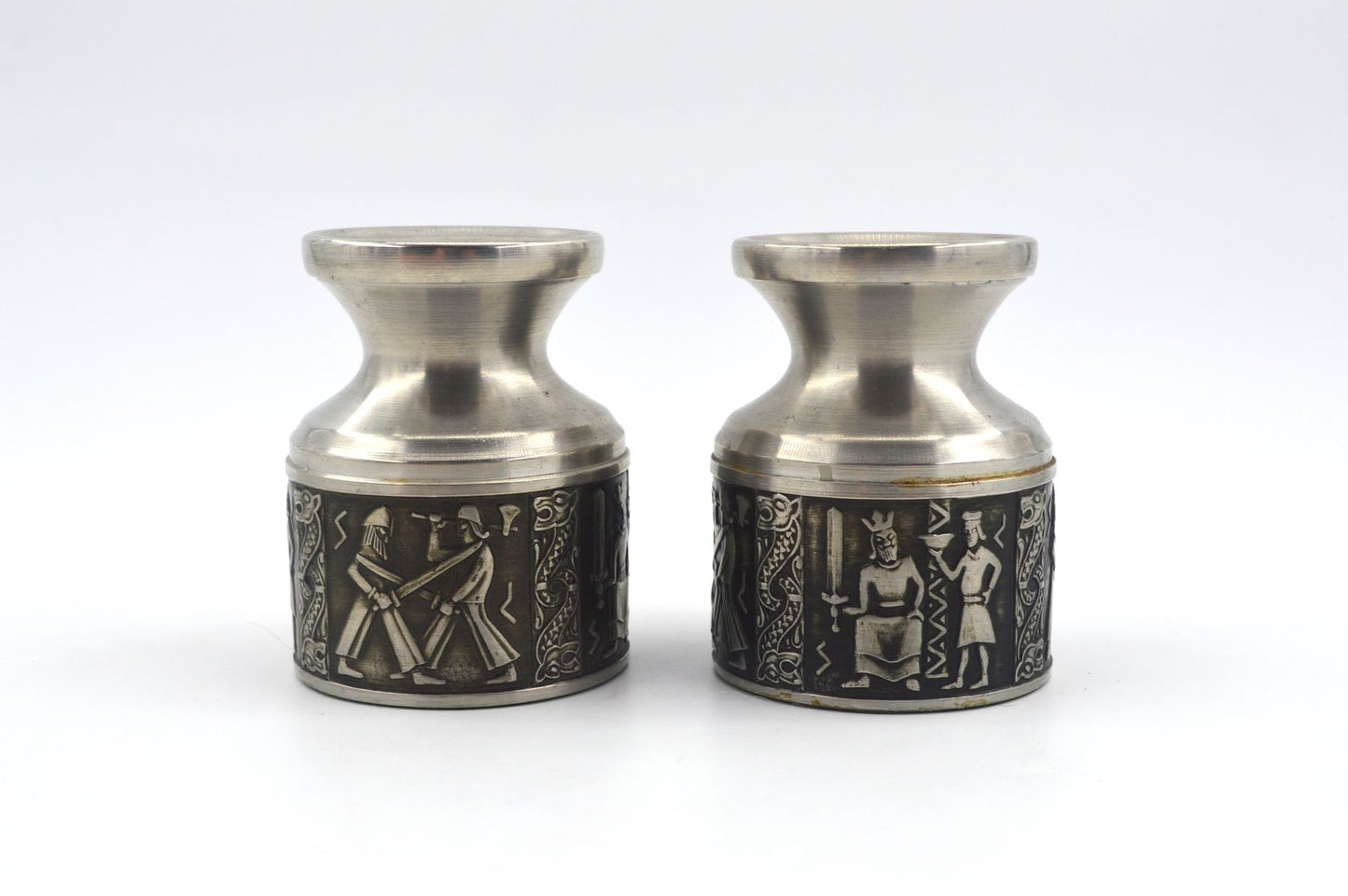 Mid-Century Viking Design Norsk Tinn Pewter Pewter Candle Holder