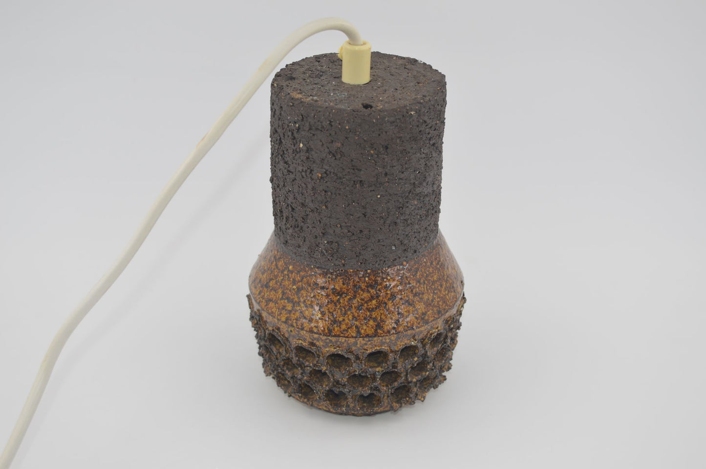 Brutalist Danish Design Pendant Lamp 1960s Brutalism Ceramic