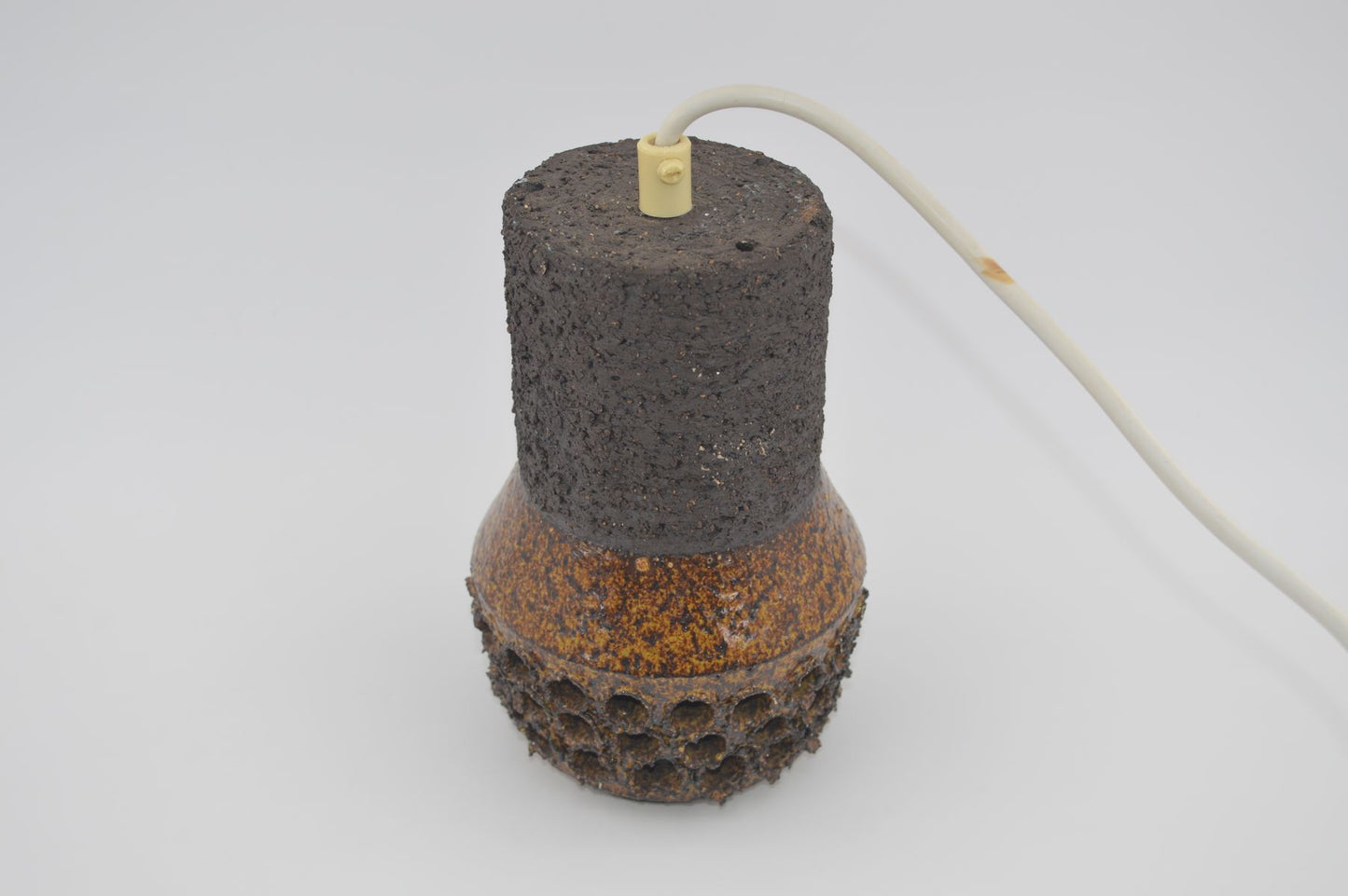 Brutalist Danish Design Pendant Lamp 1960s Brutalism Ceramic