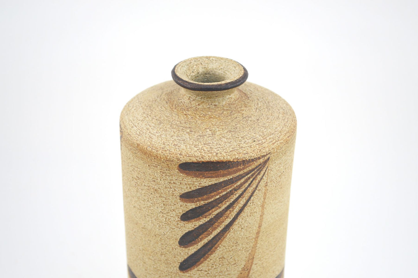 Mid-Century Sgrafo Modern Studio Ceramic Vase 70's Design