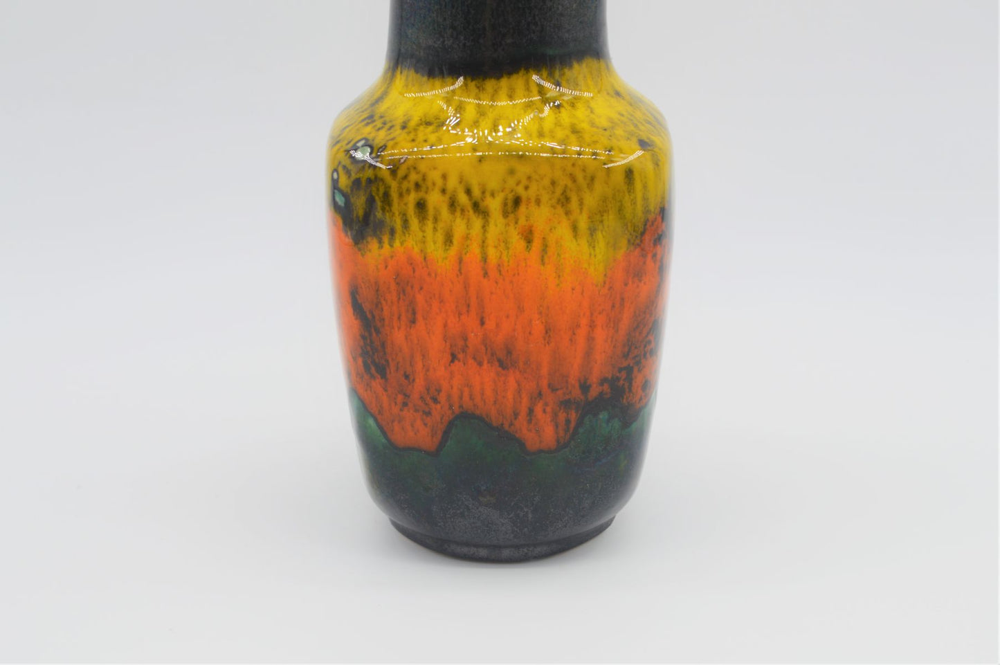 WGP Scheurich Keramikvase Walter Gerhards Design 520/21 1970s Fat Lava/ Popart