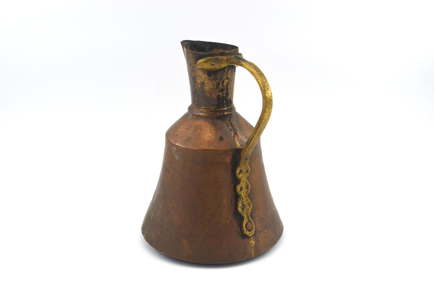 Antique Vintage Copper Jug 18th Century Craftsmanship to Brutalism