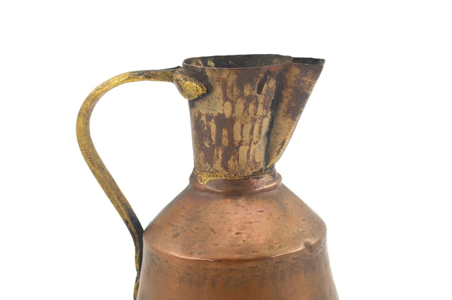 Antique Vintage Copper Jug 18th Century Craftsmanship to Brutalism