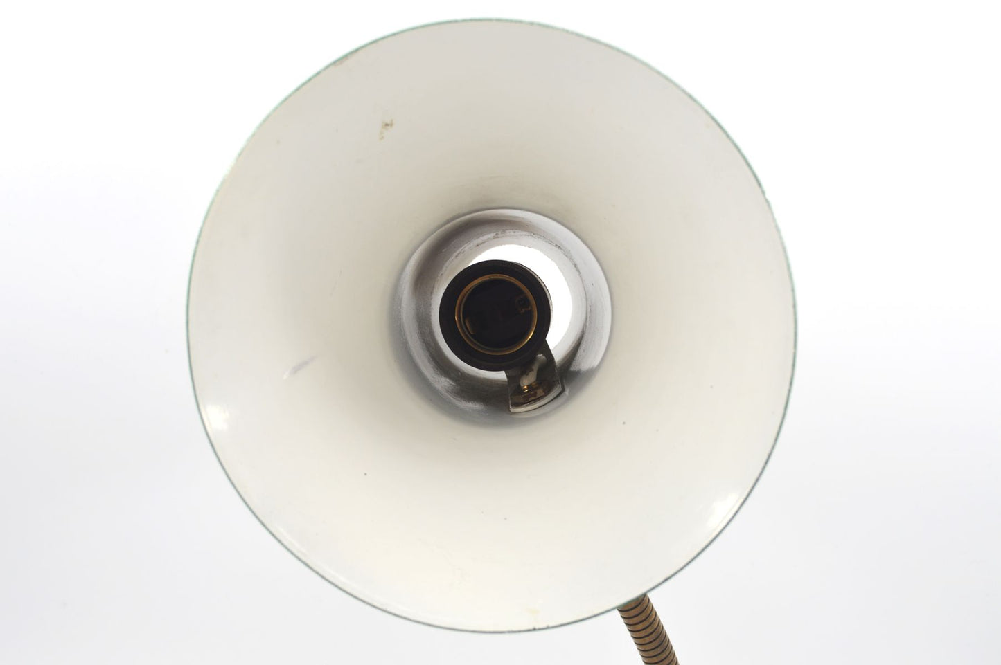 Mid-Century Hexenhut Schreibtischlampe Schrumpflack 1960s Bauhaus Design