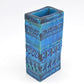 Bitossi Aldo Londi Design Vase 727/18 Rimini Blu 1960s Fat-Lava Design