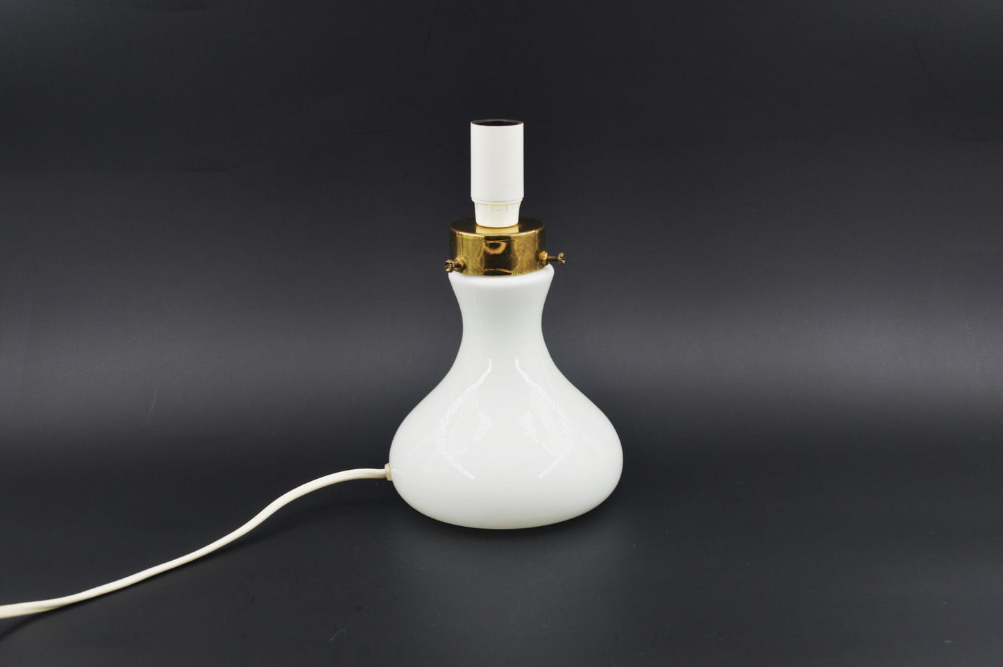 Mid-Century Odreco Opaline Glass Lampe 1970'erne Dansk Moderne Design Danmark