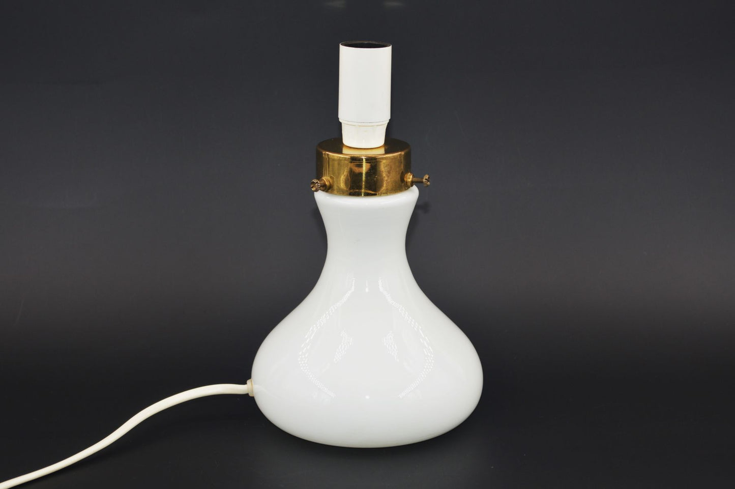 Mid-Century Odreco Opaline Glass Lampe 1970'erne Dansk Moderne Design Danmark