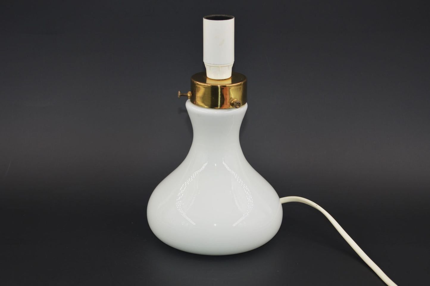 Mid-Century Odreco Opaline Glass Lampe 1970'erne Dansk Moderne Design Danmark