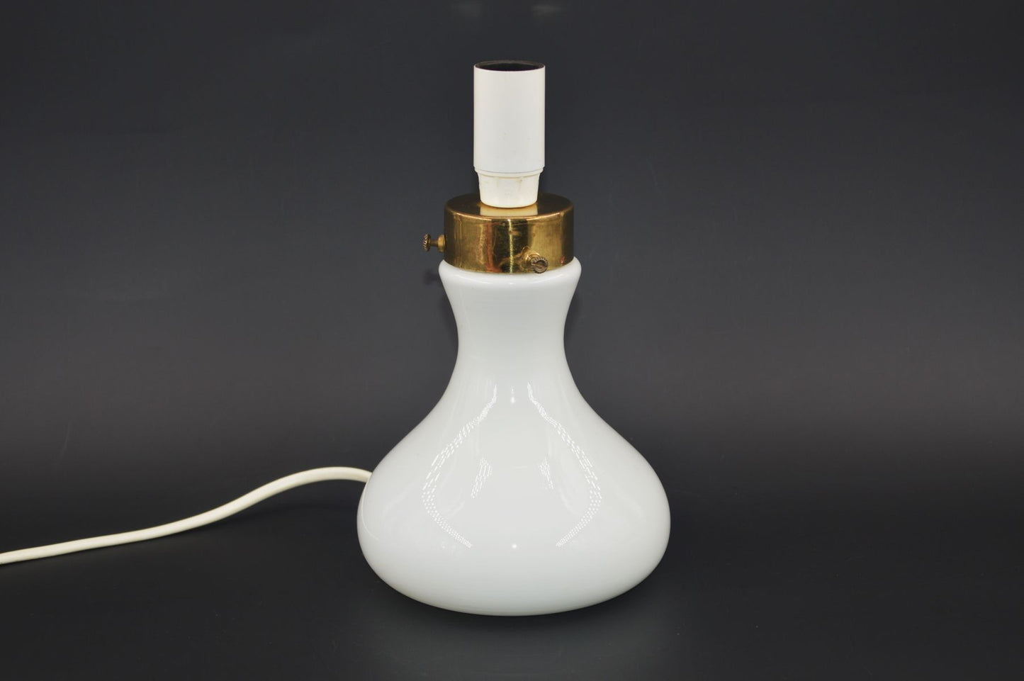 Mid-Century Odreco Opaline Glass Lampe 1970'erne Dansk Moderne Design Danmark