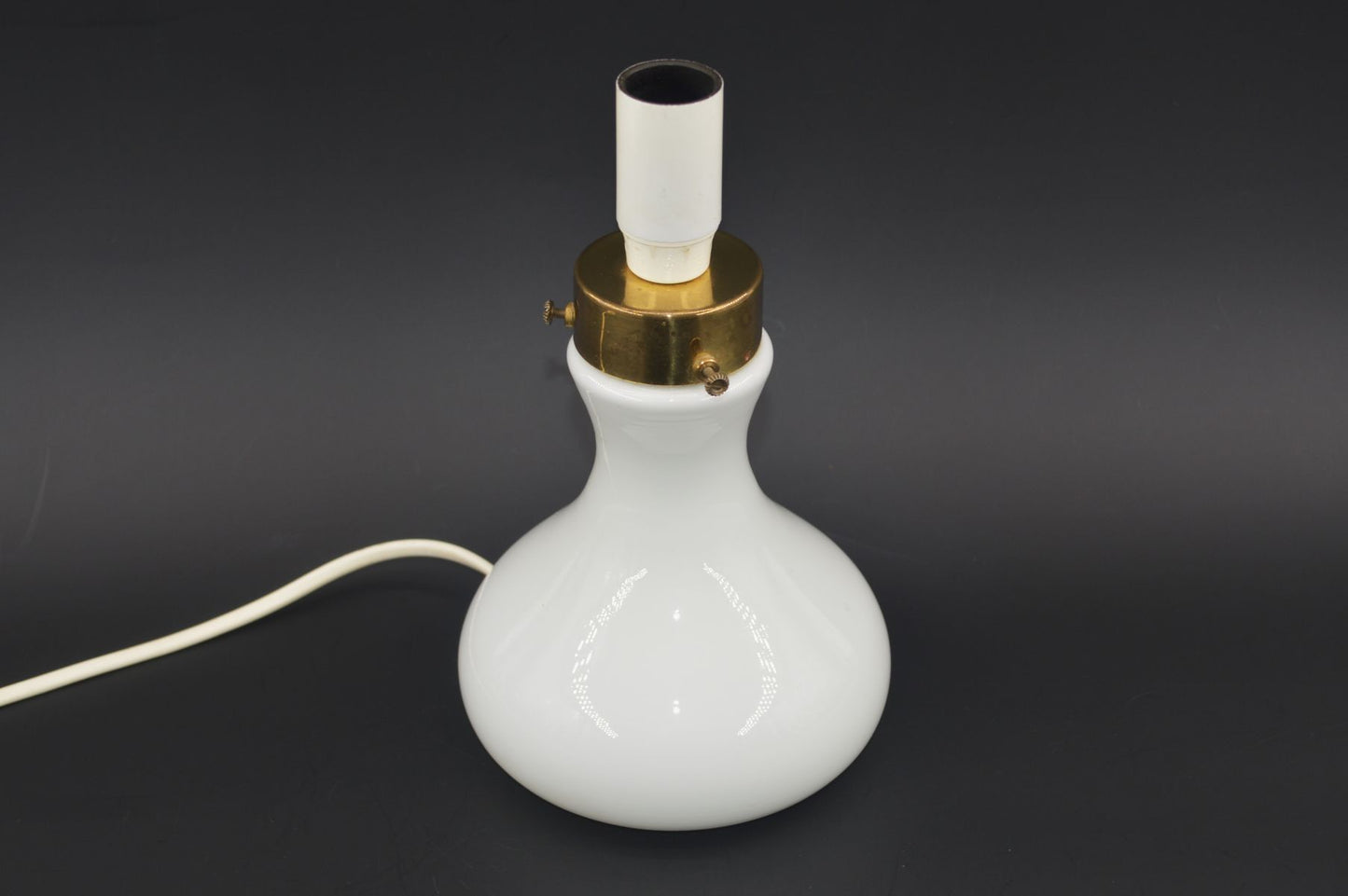 Mid-Century Odreco Opaline Glass Lampe 1970'erne Dansk Moderne Design Danmark