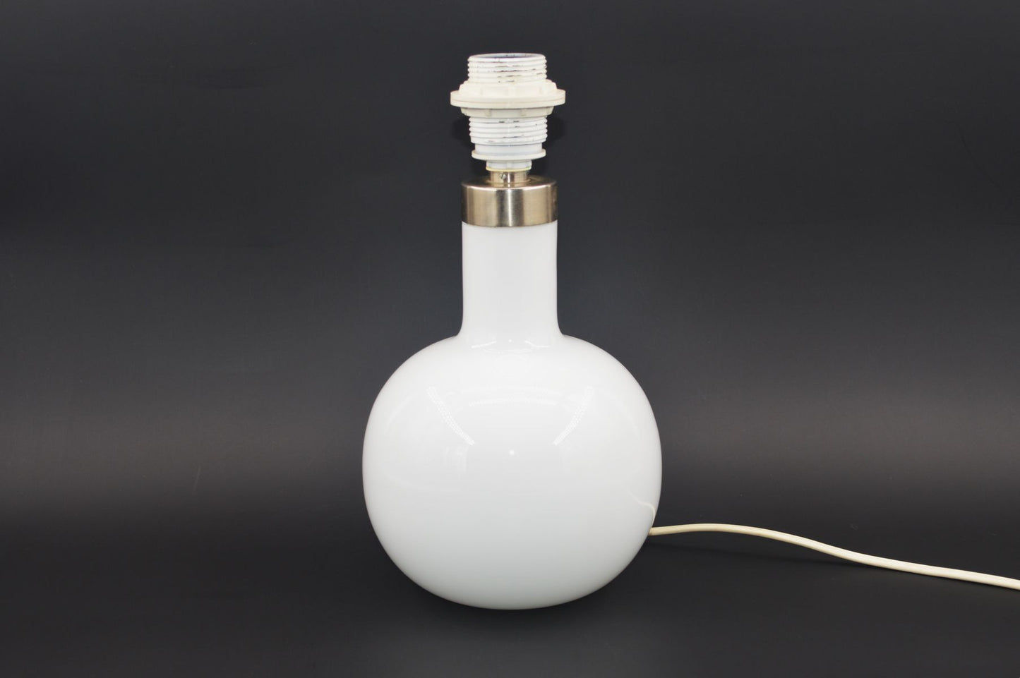 Mid-Century Holmegaard Boule Opaline Glass Lamp Michael Bang Design