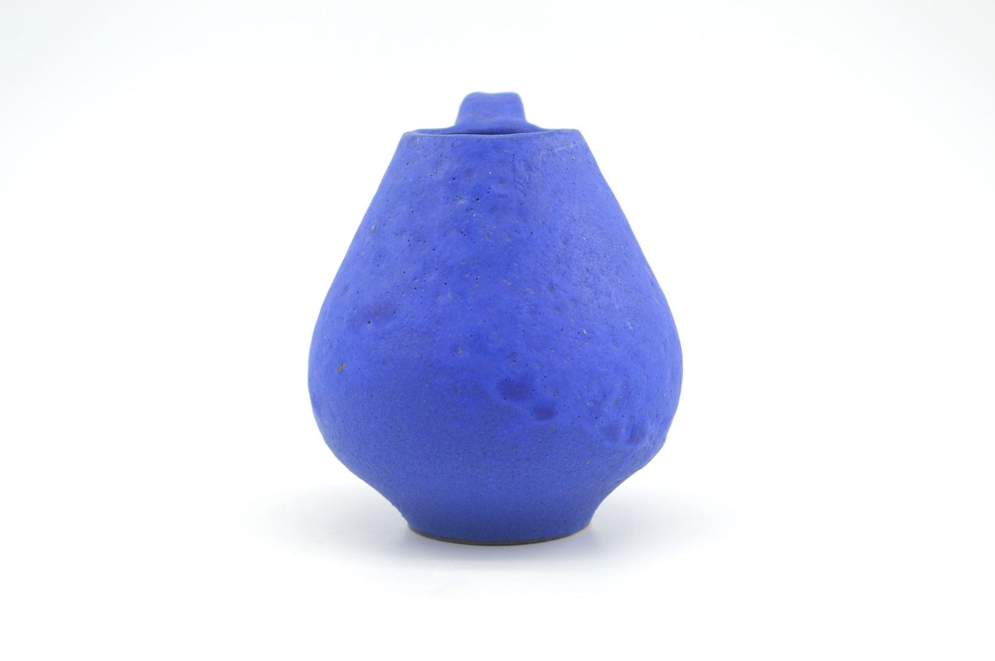 Mid-Century Hartwig Heyne Keramik WGP Fat-Lava Vase 1960s Blue Lava Design