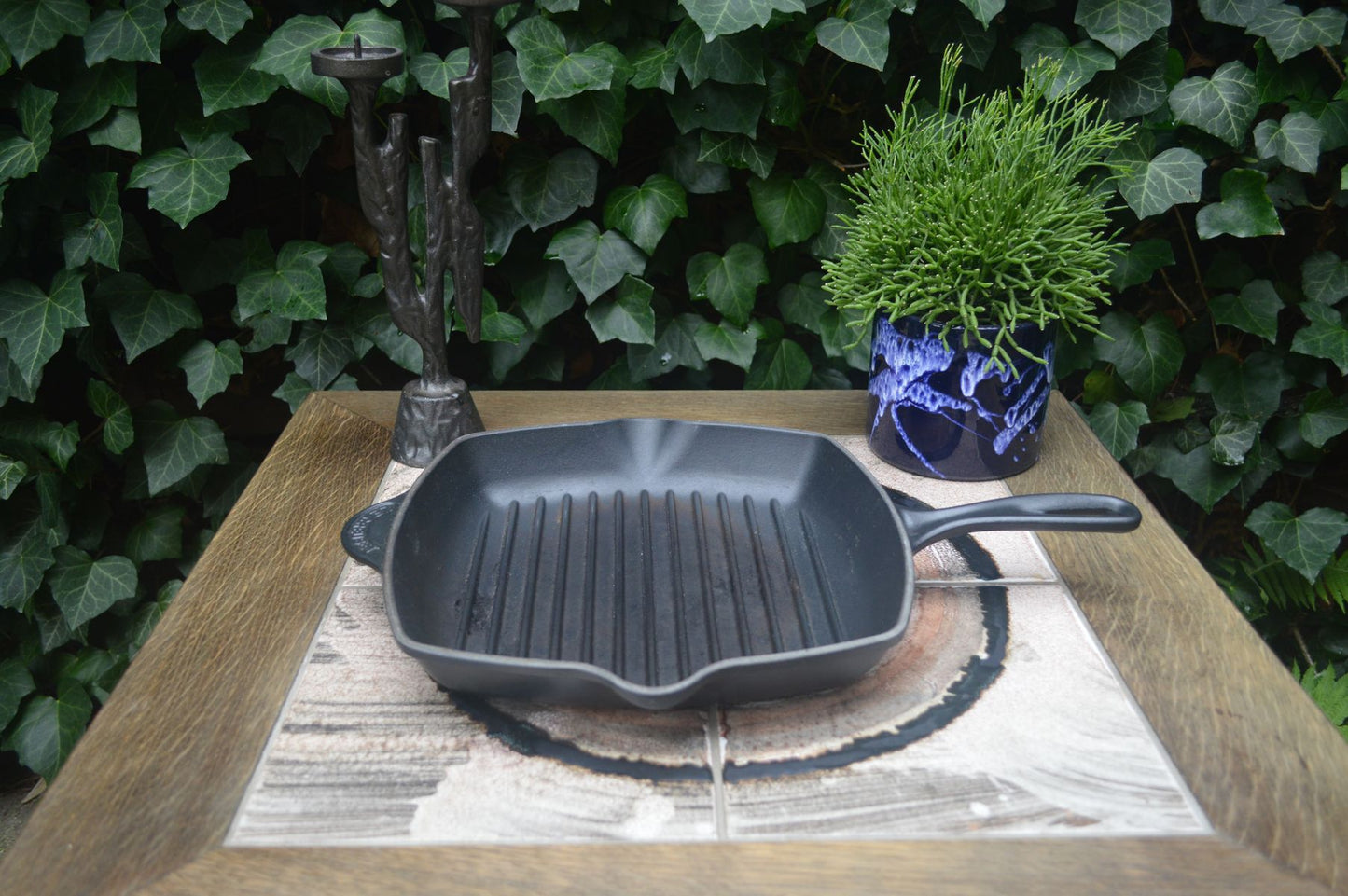 Original Le Creuset Gusseisen Grillpfanne quadratisch 26 x 26cm