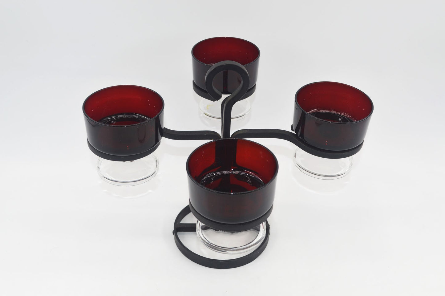 Modernist Metal Candle Holder Brutalist Design 1960 Danish Design