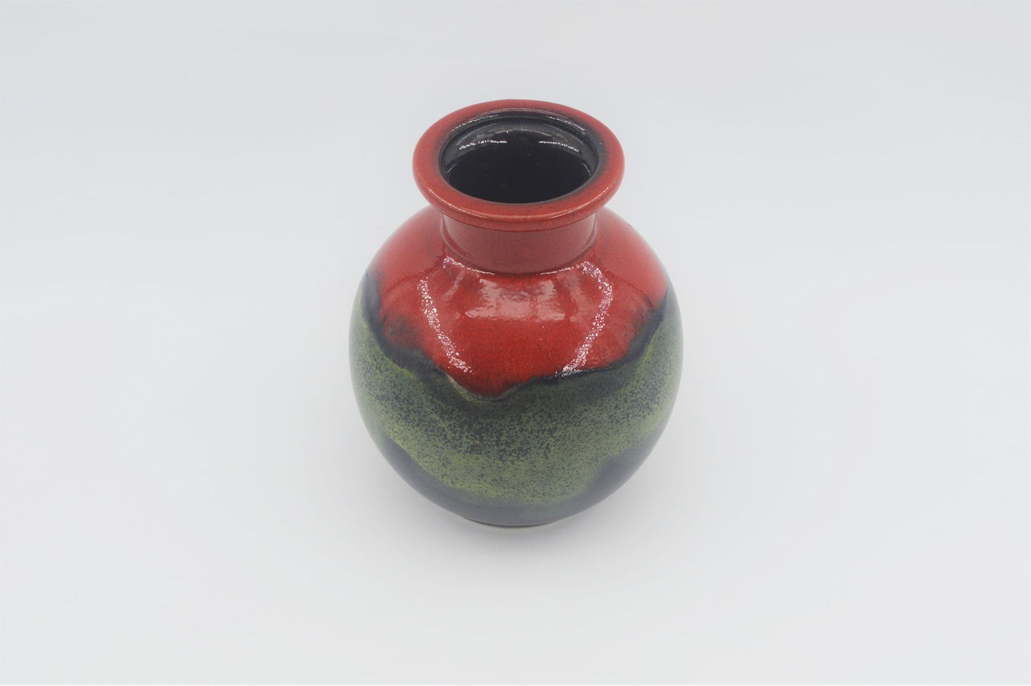 WGP Dümler & Breiden Keramik Fat Lava Vase 665/16 1970s Popart Design