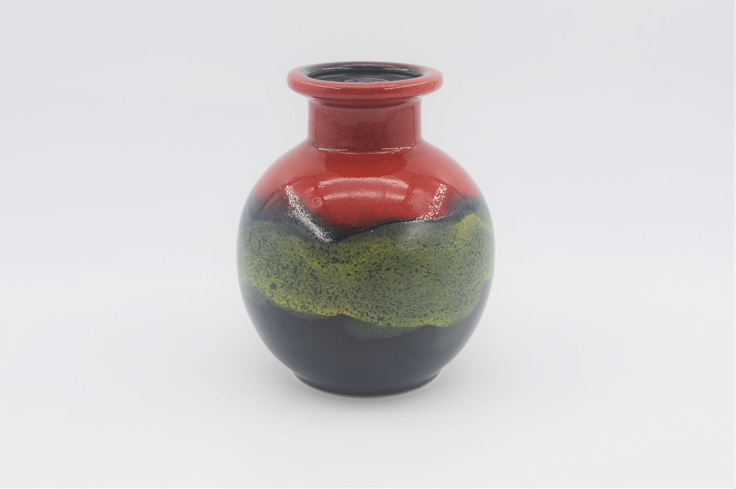 WGP Dümler & Breiden Keramik Fat Lava Vase 665/16 1970s Popart Design