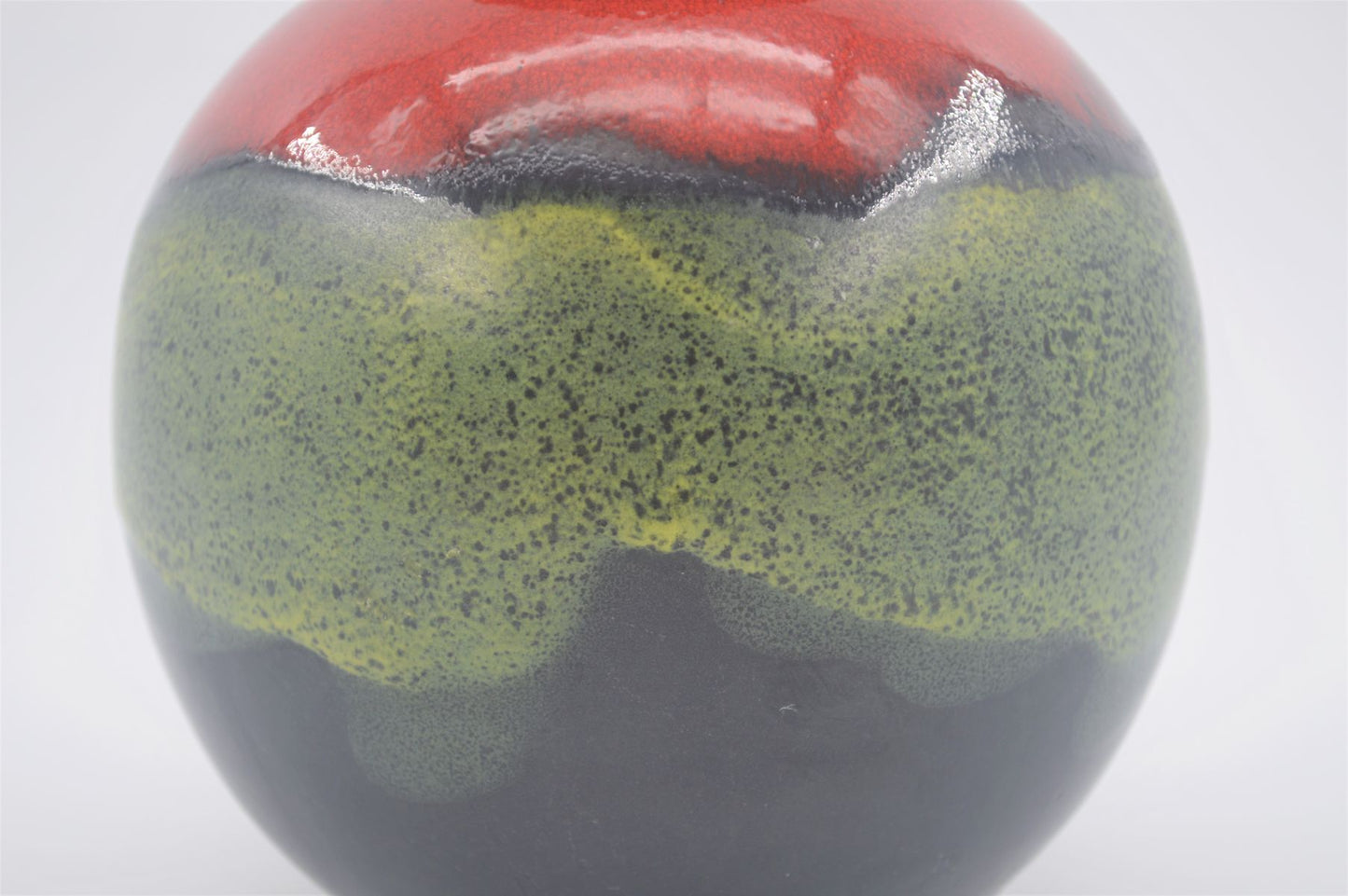 WGP Dümler & Breiden Keramik Fat Lava Vase 665/16 1970s Popart Design