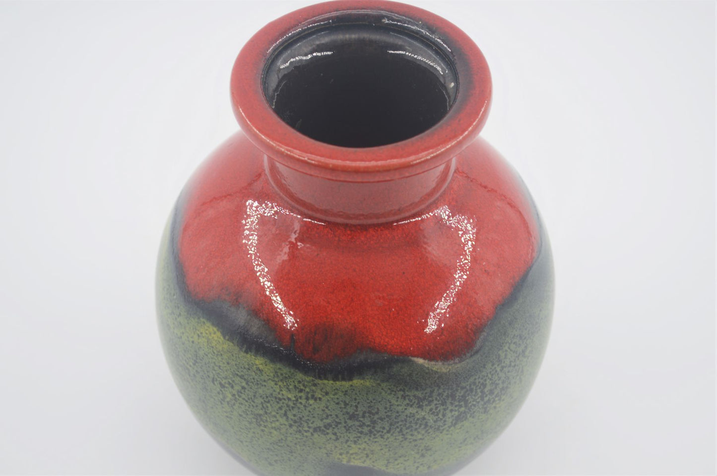 WGP Dümler & Breiden Keramik Fat Lava Vase 665/16 1970s Popart Design