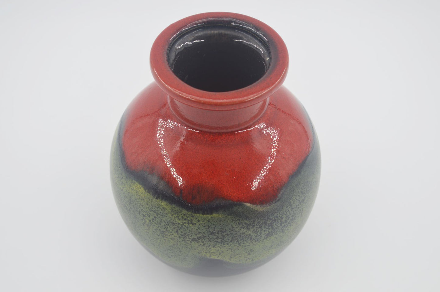 WGP Dümler & Breiden Keramik Fat Lava Vase 665/16 1970s Popart Design