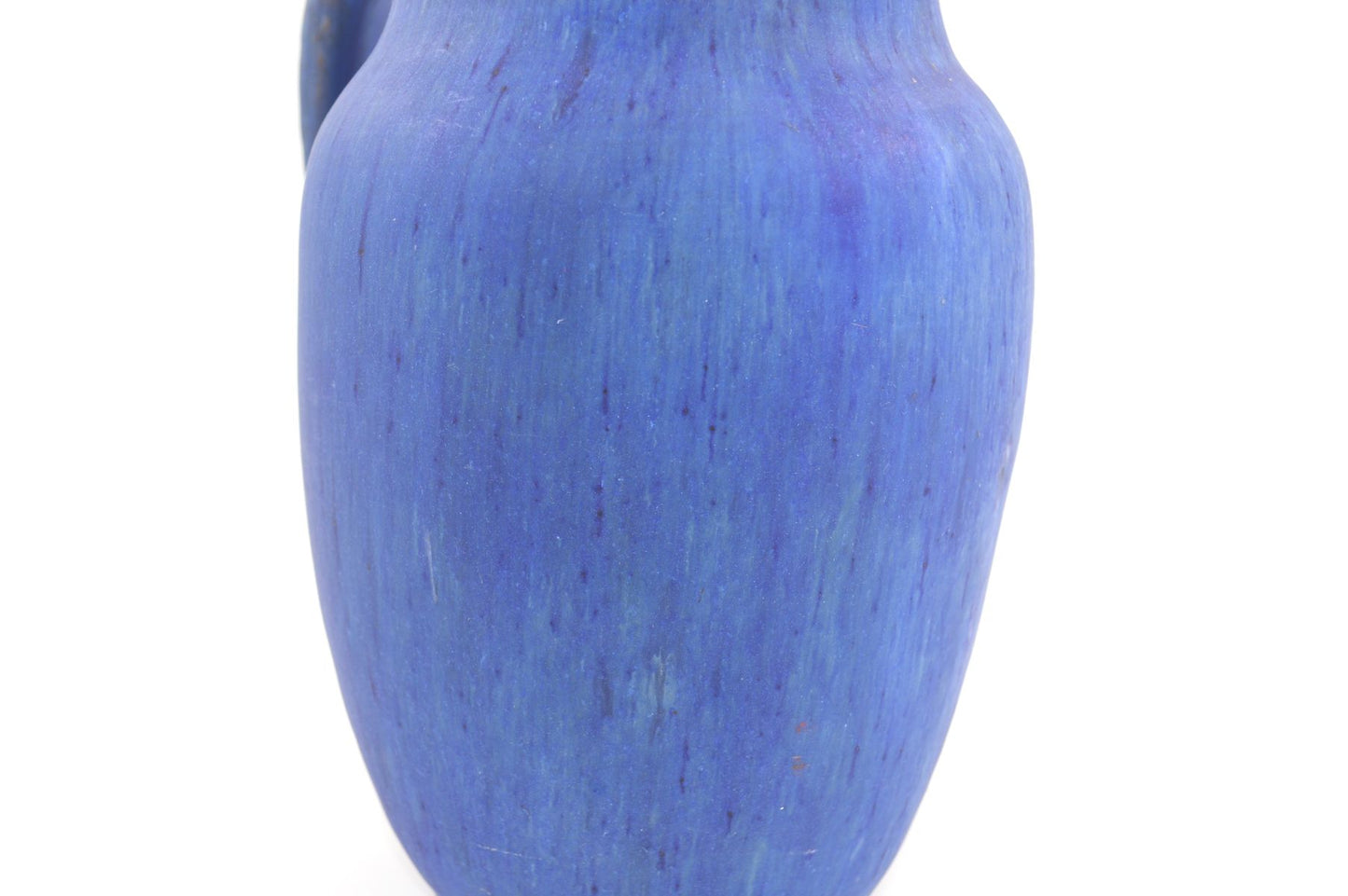 Mid-Century Unikat Hans Berber-Credner Studiokeramik Vase 1960s Blue Fat-Lava Design