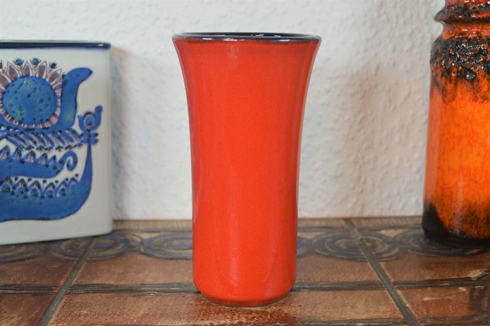 Vintage Pop-Art Design Carstens Tönnieshof Keramik Vase Fat Lava