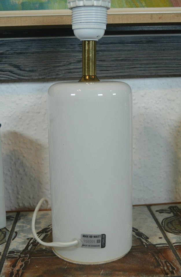 Lyskilde Denmark Opal Glass Lamp Midcentury 1970s Danish Design