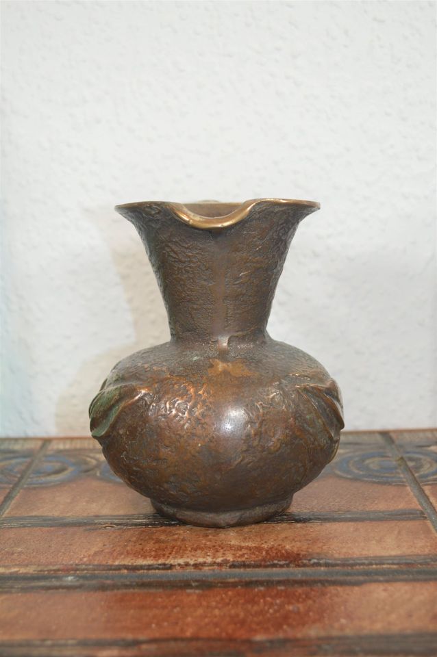 Mid Century Brutalistisk Bronze Vase Brutalistisk Design fra 1960'erne