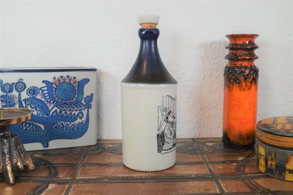 Mid-Century Aksini Stentoj Denmark Gin Bottle 1960s Danish Design