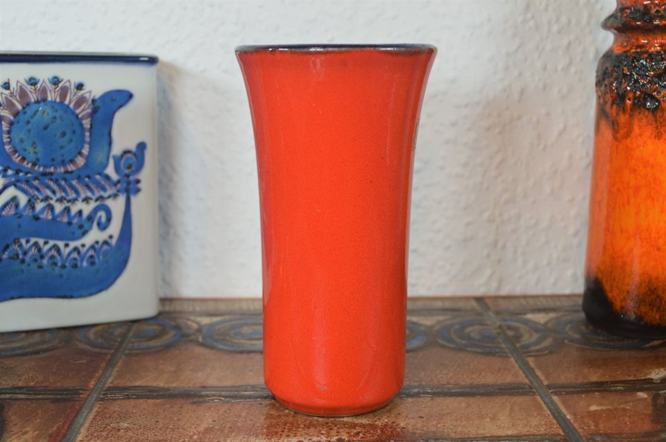 Vintage Pop-Art Design Carstens Tönnieshof Keramik Vase Fat Lava