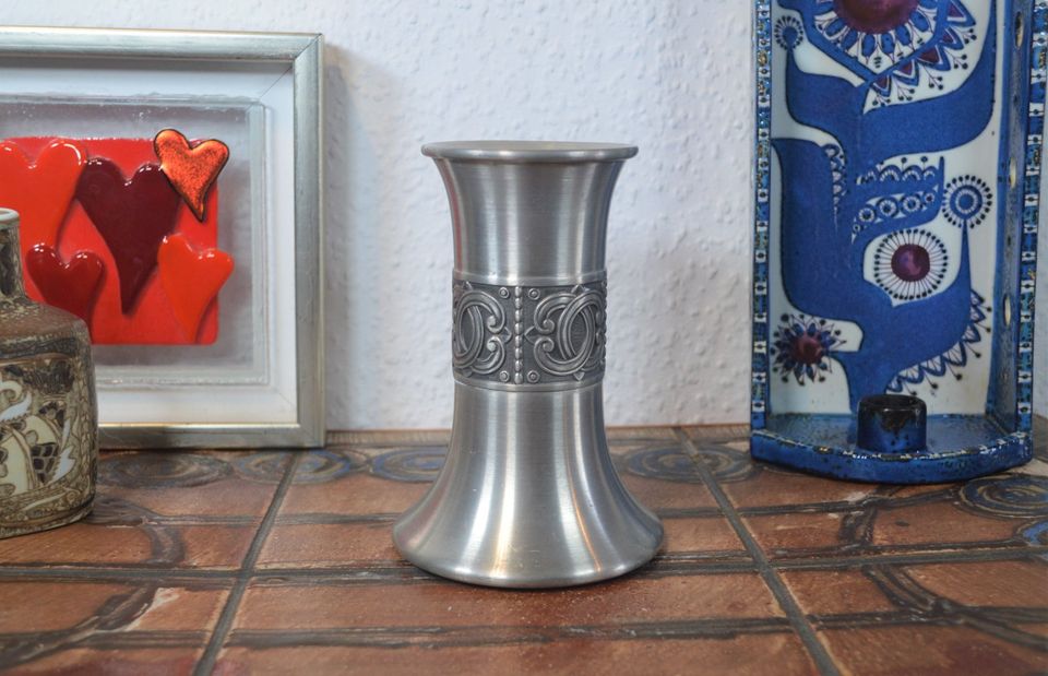 Mid-Century Groenlandica Norway Tinn Pewter 1960s Pewter Candle Holder