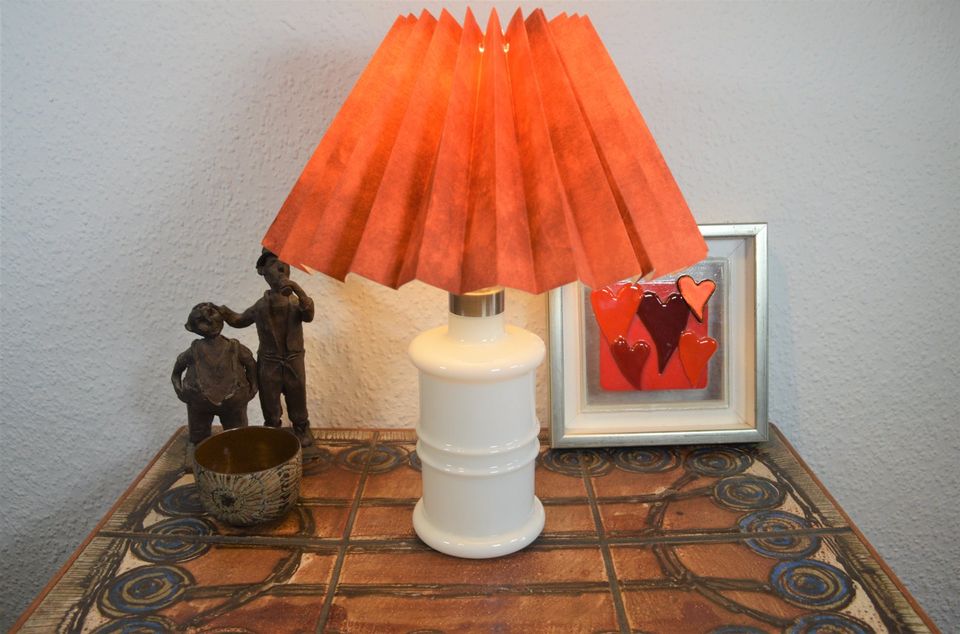 Royal Copenhagen Holmegaard apotekerlampe opalglas 1980'erne Dansk Design