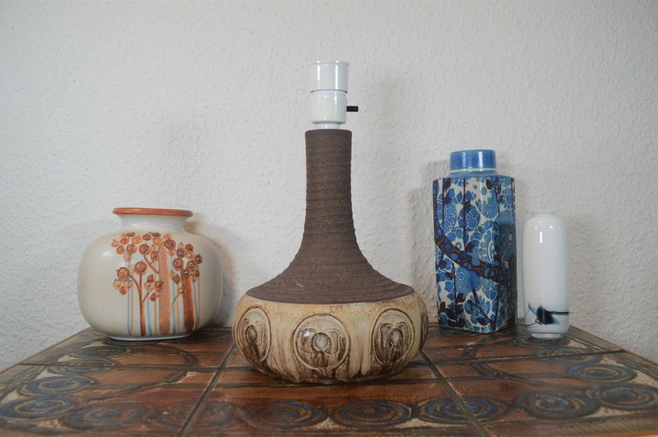 Unique Demstrup ceramic lamp Ib Oluf Hansen 1970s brutalist Danish design