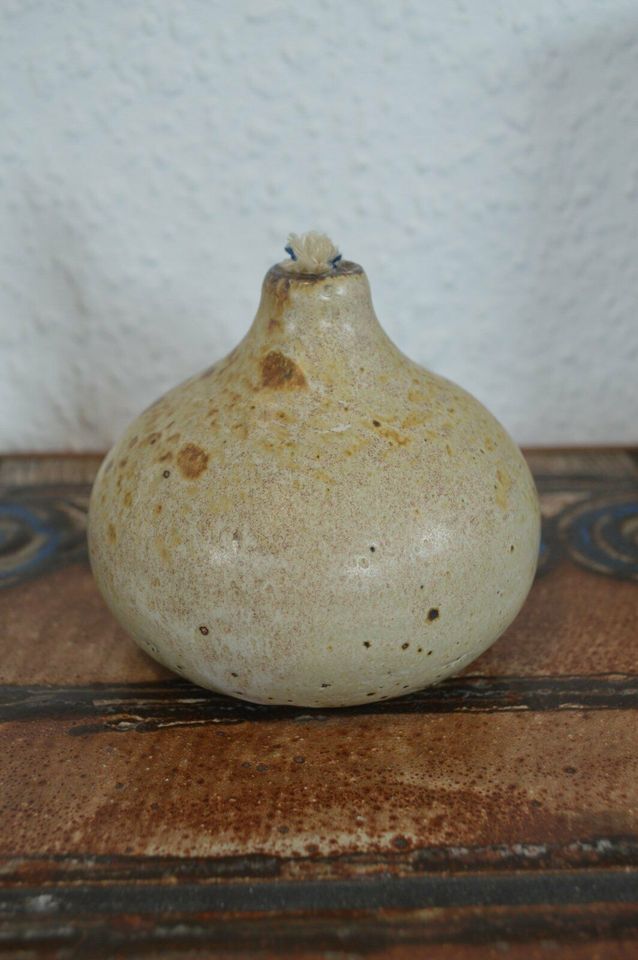 Modern Aage Würtz 1970s Danish Design oil lamp studio ceramic