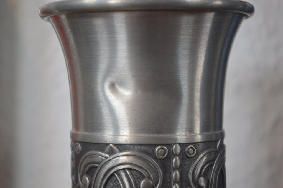 Mid-Century Groenlandica Norway Tinn Pewter 1960s Pewter Candle Holder