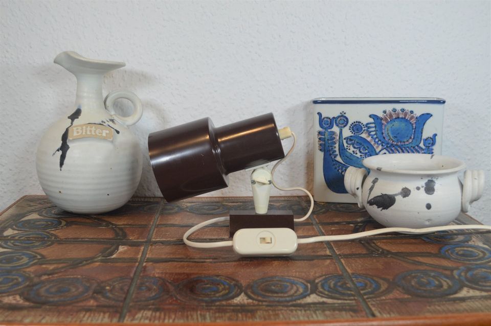 Vintage Vitrika Wandlampe 1970er Jahre Space Age Danish Design