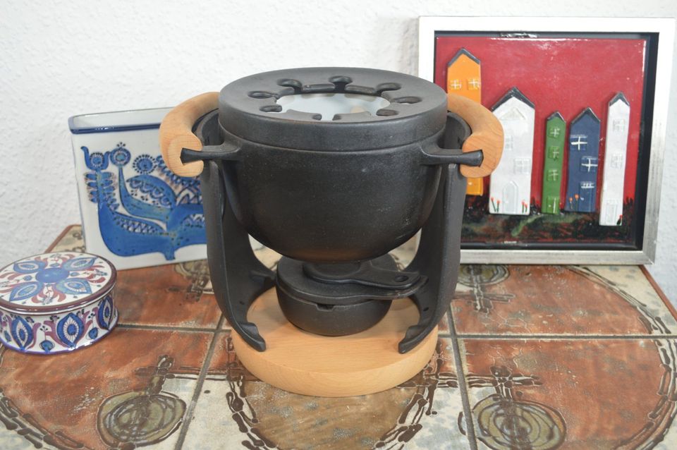 Midcentury Richard Nissen M4315 Cast Iron Fondue Danish Design