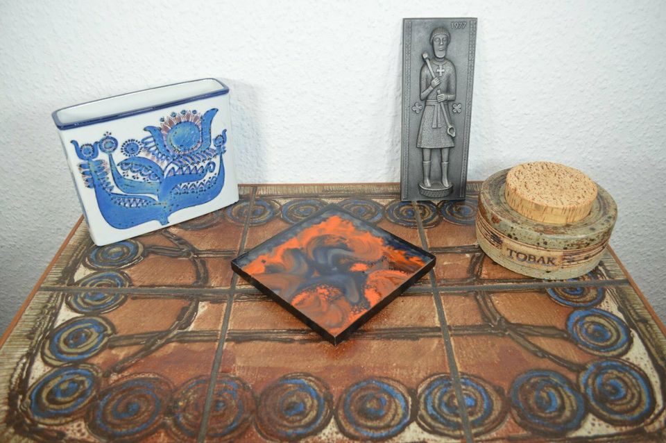 Boxholm Art Ceramic Mural/ Coaster Popart Danish Design