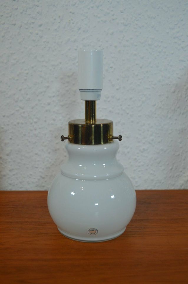 Odreco Dansk Glas Design 1980s opal glass lamp glass art Denmark