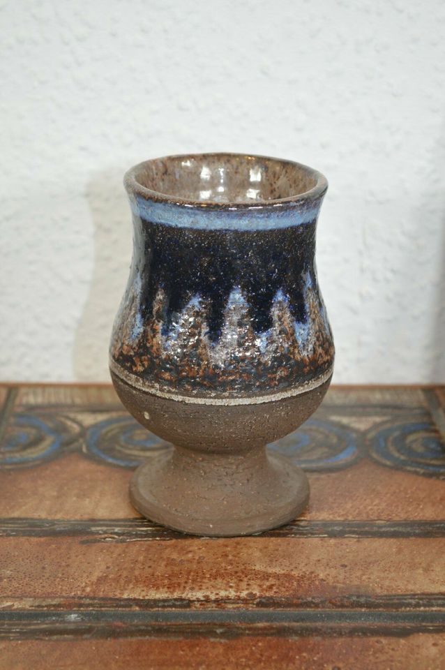 Jette Hellerøe Ceramic Goblet Studio Keramik Danmark 1970'erne Design