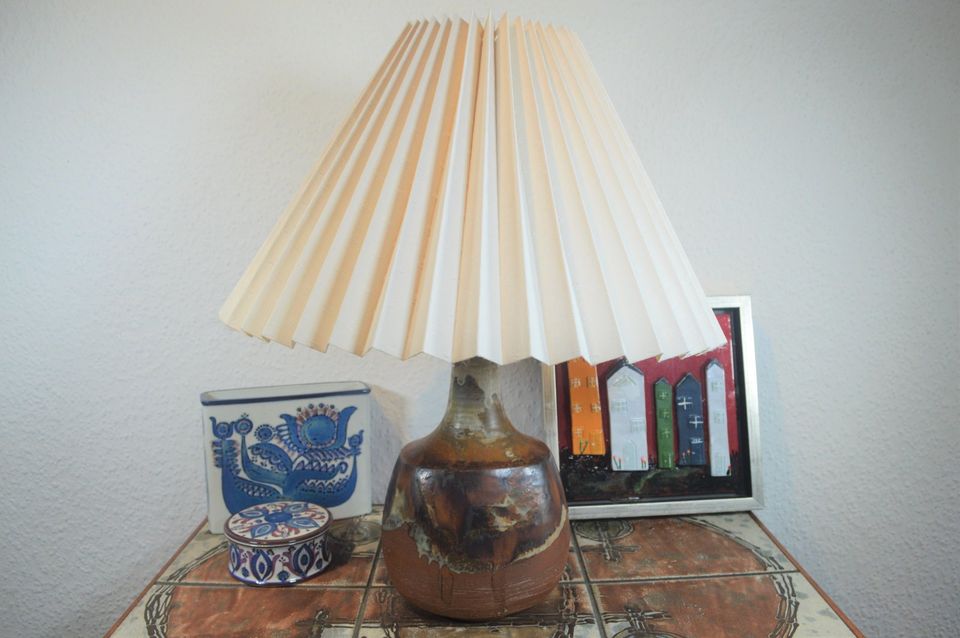 Large Axella table lamp Aksel Larsen 1970s Brutalist Danish design