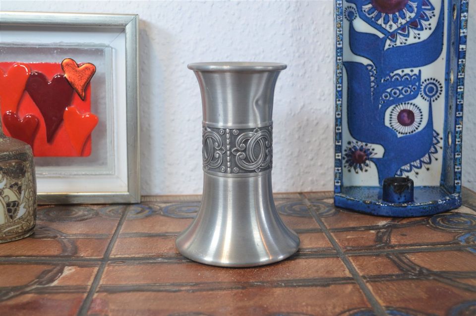 Mid-Century Groenlandica Norway Tinn Pewter 1960s Zinn Kerzenhalter