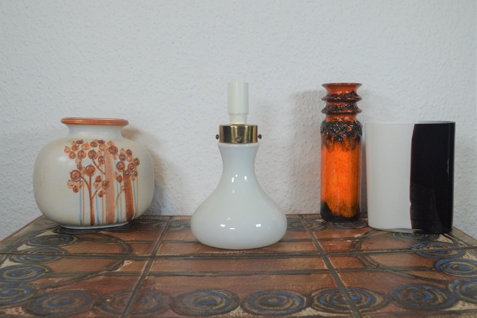 Vintage Odreco Denmark 1970s Danish Design Opalglas Lampe Dänemark