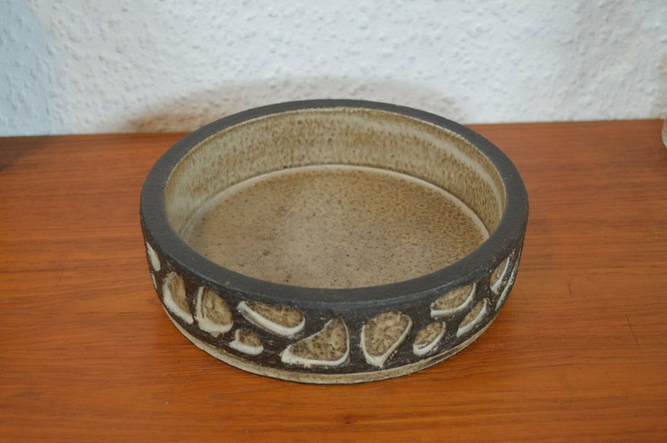 Løvemose Denmark ceramic bowl 1960s Brutalist Danish design